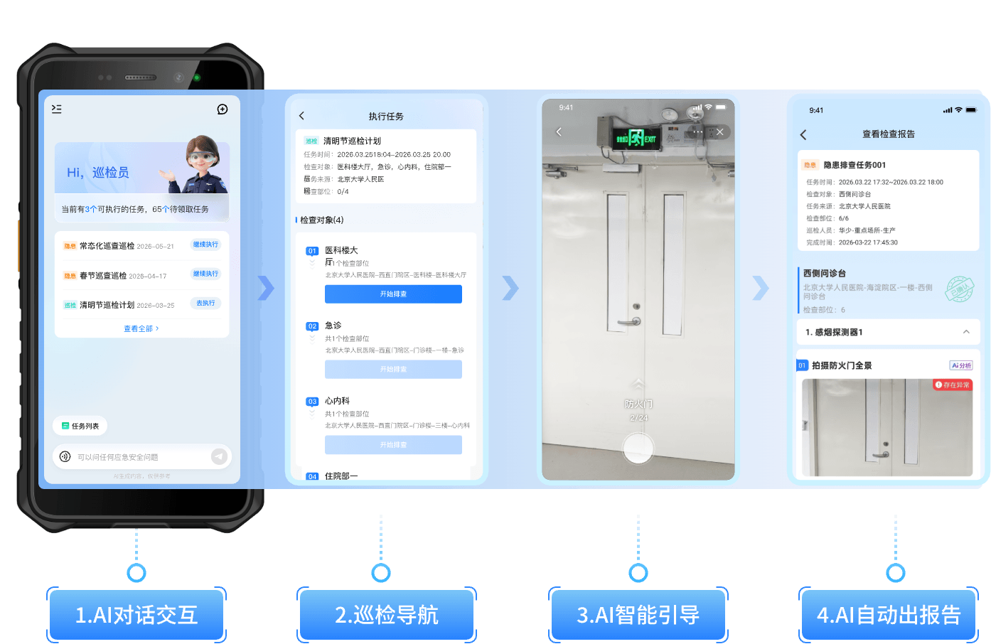 仅需一台AI终端安保人员零门槛高效率完成巡检巡查工作